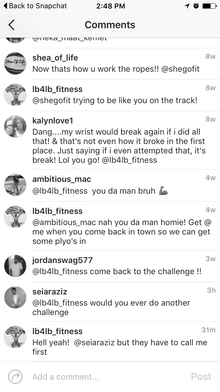 I asked Darrell if he'd do another challenge